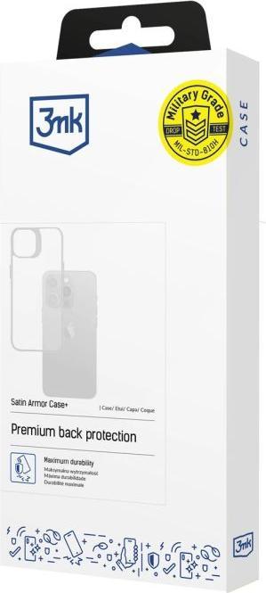 Actual product image 3MK Satin Armor Case+ for Samsung Galaxy A55 5G - Black (Samsung Galaxy A55)