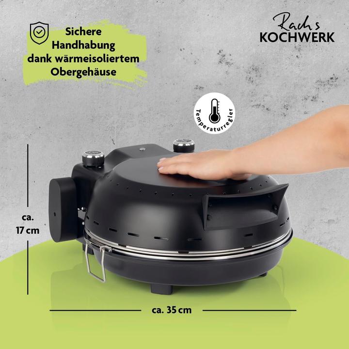 Produktbild Kochwerk Pizzaofen mit herausnehmbarem Pizza-Stein & Pizza-Heber (Pizzaofen Elektro)