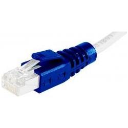 Exertis Connect Knickschutztülle für RJ45 Stecker, 10 Stück, blau Zum Positionieren des Knickschutzes nach dem Crimp (St...