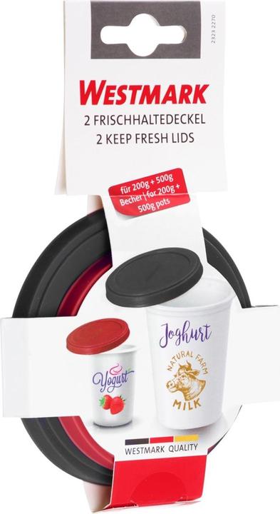 Produktbild Westmark Frischhalte-Abdeckhauben rot, schwarz, 2 St. (2 x)