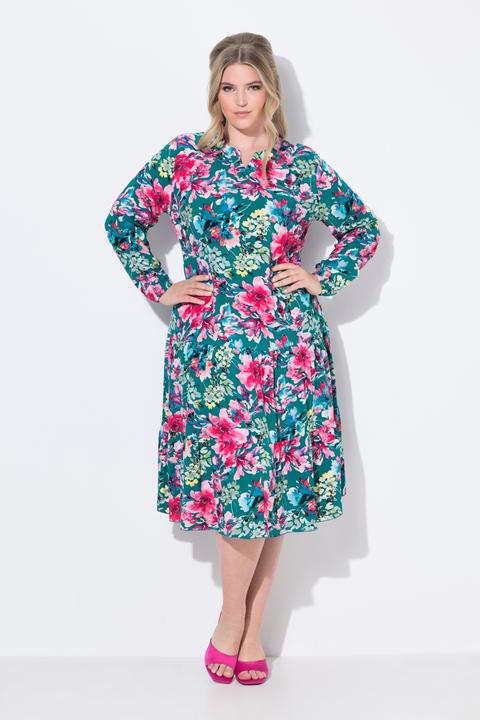 Produktbild Miamoda Midikleid, Blumenmuster, doppelter Saumvolant (48)