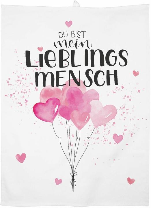 Sheepworld GRUSS & CO 47104 Geschirrtuch Lieblingsmensch (60 x 45 cm)