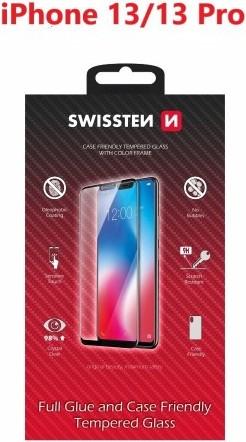 Produktbild Swissten Glass Color Frame Case-Friendly iPhone 13/13 Pro - Black (Apple iPhone 13 Pro)