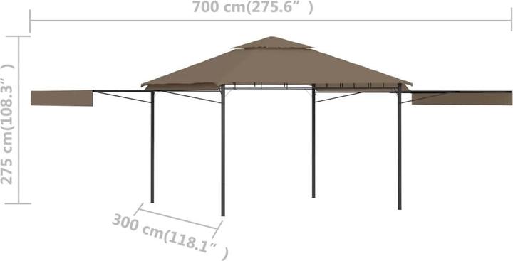 Produktbild vidaXL Buffy (300 cm, 300 cm)