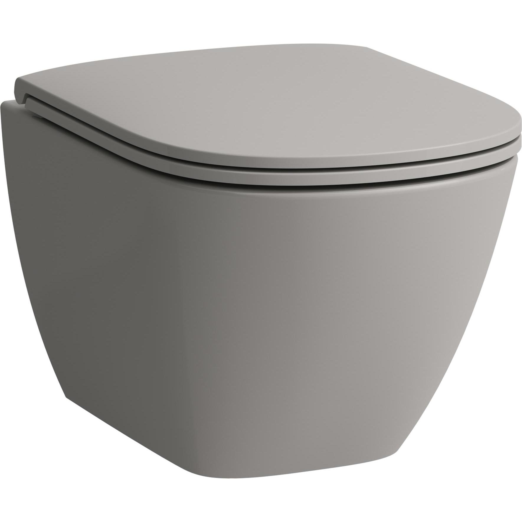 Laufen, Toilette + Bidet, Wand-WC Kompakt LUA tief 360x490mm verd. Befest manhattan