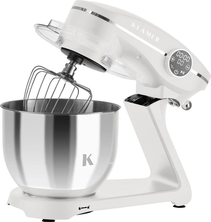 Produktbild KLAMER Küchenmaschine, Knetmaschine mit 6 Liter Edelstahl Schüssel (1800 W)