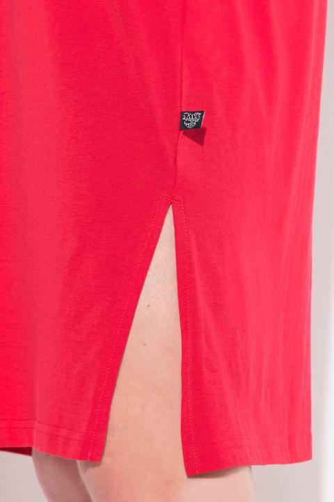 Image du produit Ulla Popken T-shirt long motif coeurs, col en V et manches courtes (50, 52)