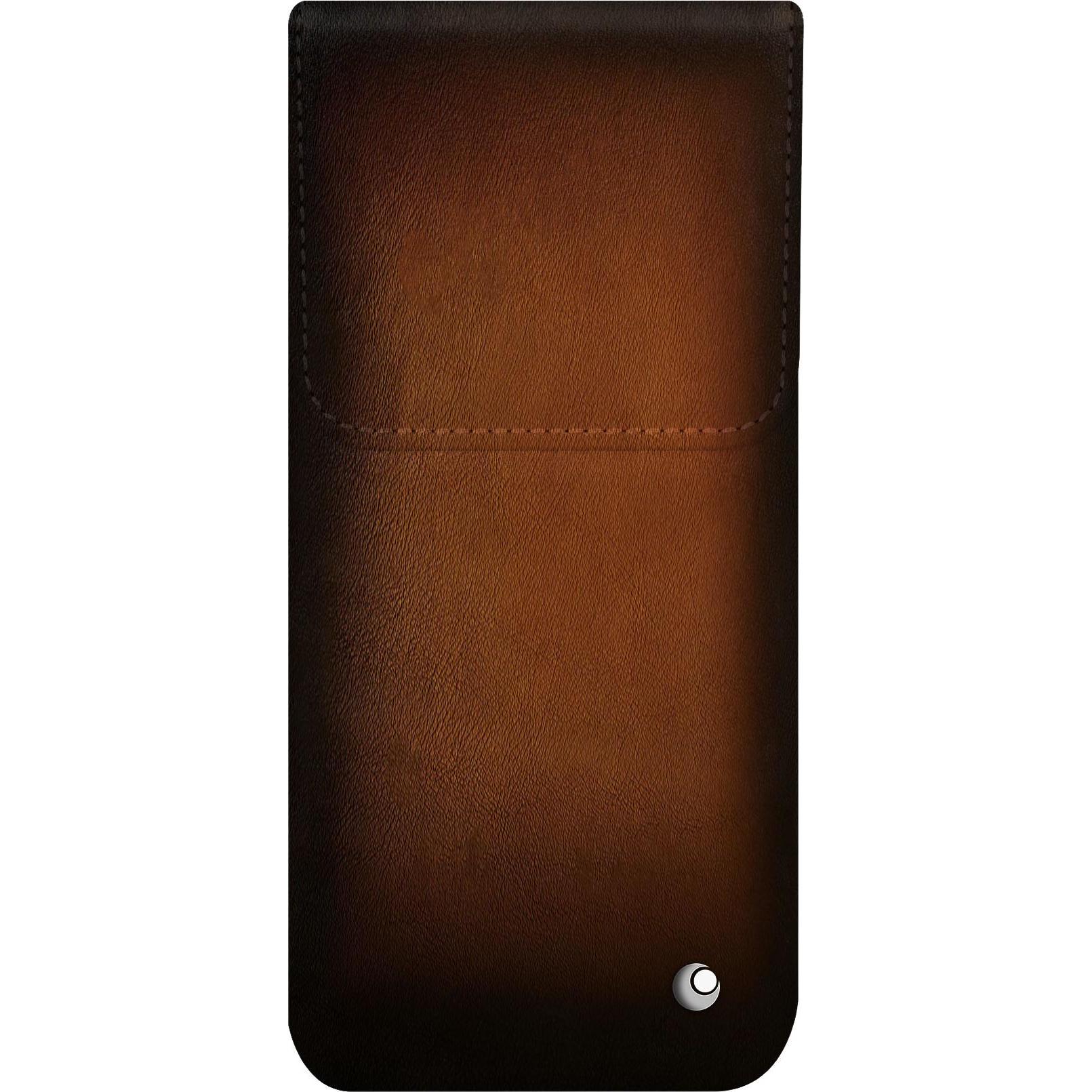 Noreve Lederschutzhülle (Samsung Galaxy S25), Smartphone Hülle, Braun