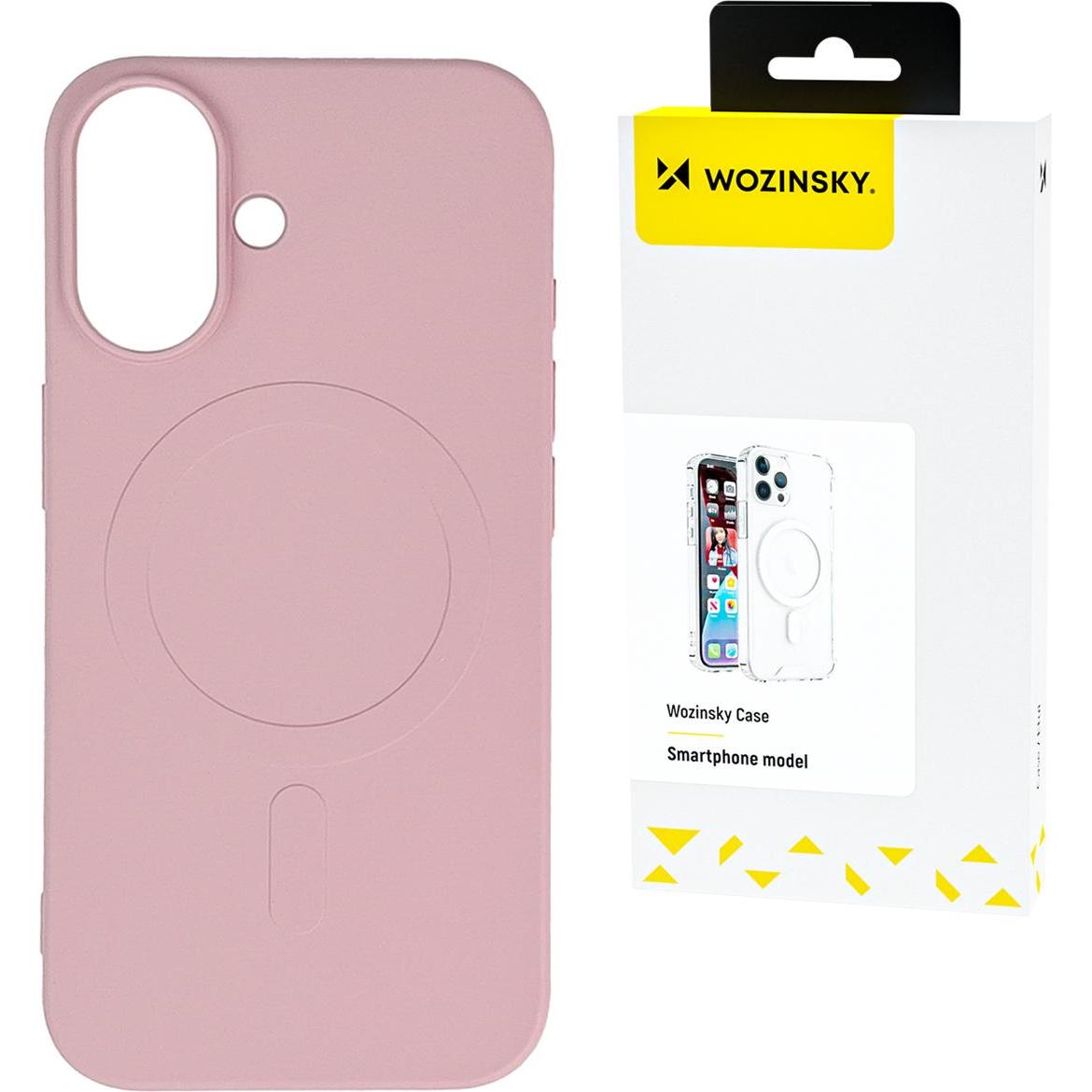 Wozinsky Silikonowe etui Silicone Case kompatybilne z MagSafe na Samsung Galaxy S24 FE - rÃ³Å¼owe (Samsung Galaxy S24 FE), Cover smartphone, Rosa