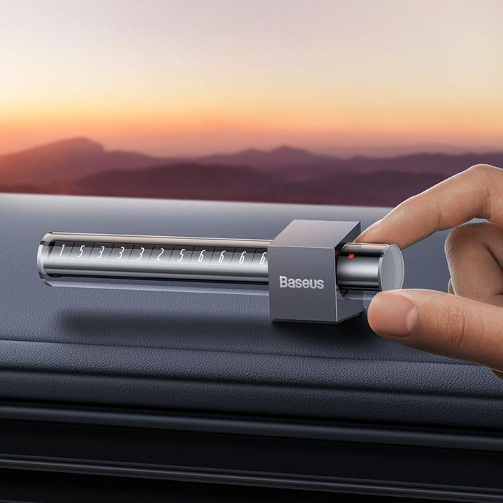 Actual product image Baseus Space Cabin temporary parking number plate