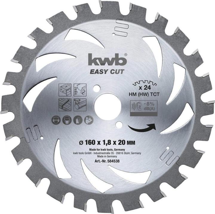 Produktbild kwb Kreissägeblatt Akku Ø 184 X 20 Z30