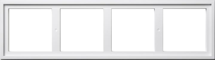 Actual product image Gira Mounting adapter 4f E2 pure white 131403