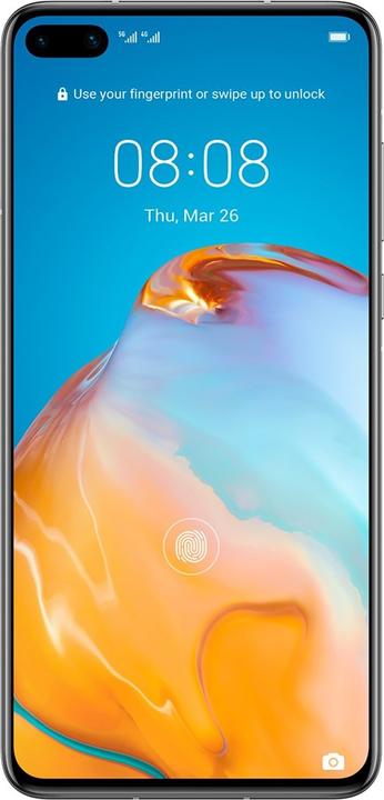 Produktbild Huawei P40 - Smartphone - Dual-SIM - 5G NR - 128 GB - NM-Karte - 6.1" - 2340 x 1080 Pix (128 GB, Ice White, 4G)