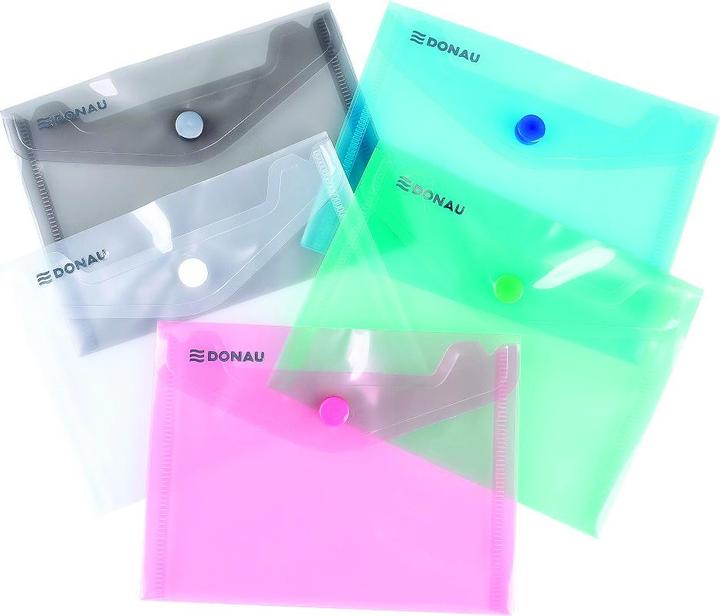 Actual product image NoName Envelope folder, PP, A6, 115 x 150 x 8 mm, 0.18 MIC, snap closure, display, mix (A6)