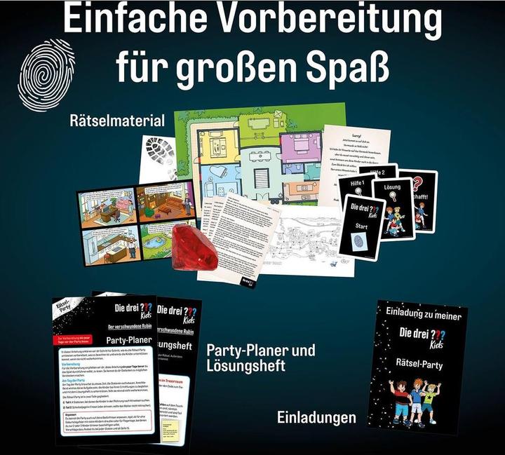 Actual product image Kosmos Puzzle Party: The Three??? Kids - Hunt for the Ruby (German, 2 - 8 Players)