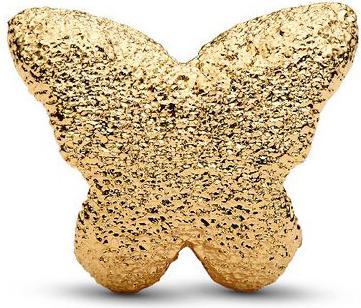 Actual product image Pandora Textured Butterfly Mini Charm (Gold plated, Metal)