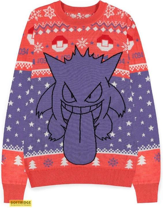 Actual product image Difuzed POKEMON - Ectoplasme - Pull de Noël (M) (M)