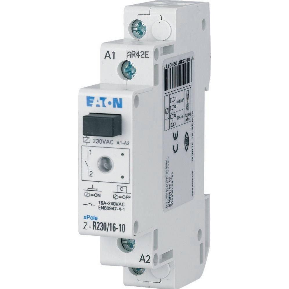 Eaton Z-R24/16-10 Installationsrelais Nennspannung: 24 V/DC Schaltstrom (max.): 16 A 1 Schliesser 1 St., Relais