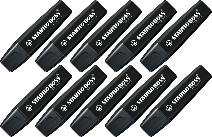 Produktbild STABILO Boss Original (Schwarz, 5 mm, 10 x)