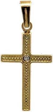 Immagine prodotto Passion Ciondolo In Oro 9 Carati - Croce - Zirconia (MAT BIJOU, Materiale esatto)