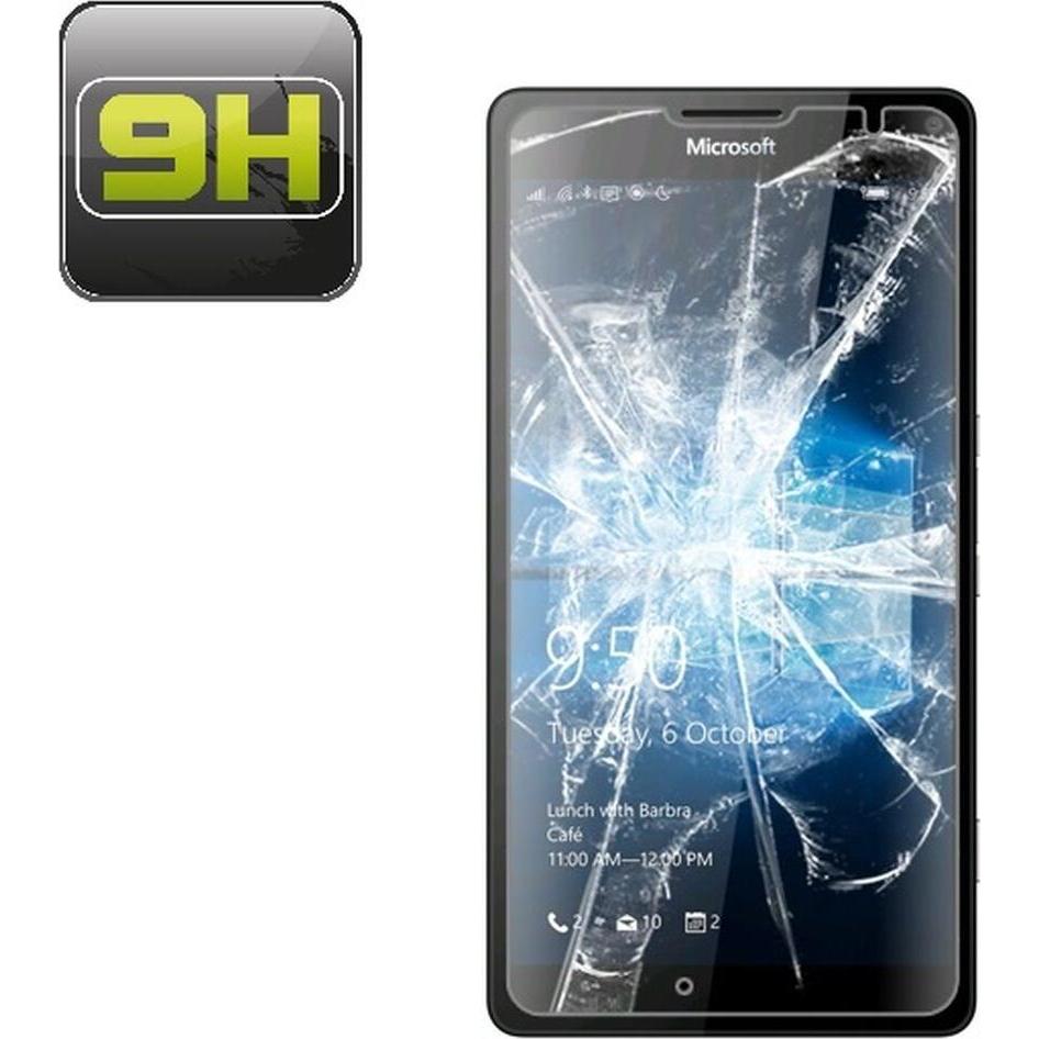 Protectorking 4x echtes Tempered 9H Panzerhartglas 3D KLAR (4 Stück, Microsoft Lumia 950), Smartphone Schutzfolie