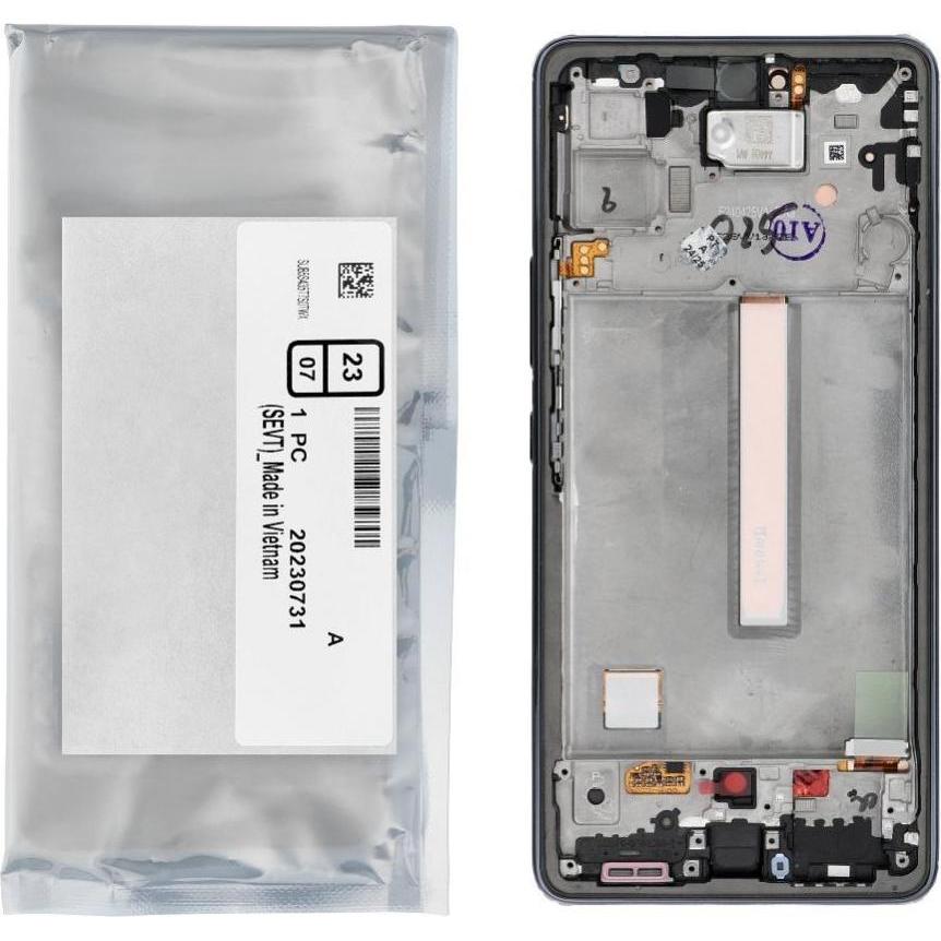 Samsung LCD display! ServicePack LCD Display A53 5G A536B GH82-28024A Black (Display), Mobilgerät Er