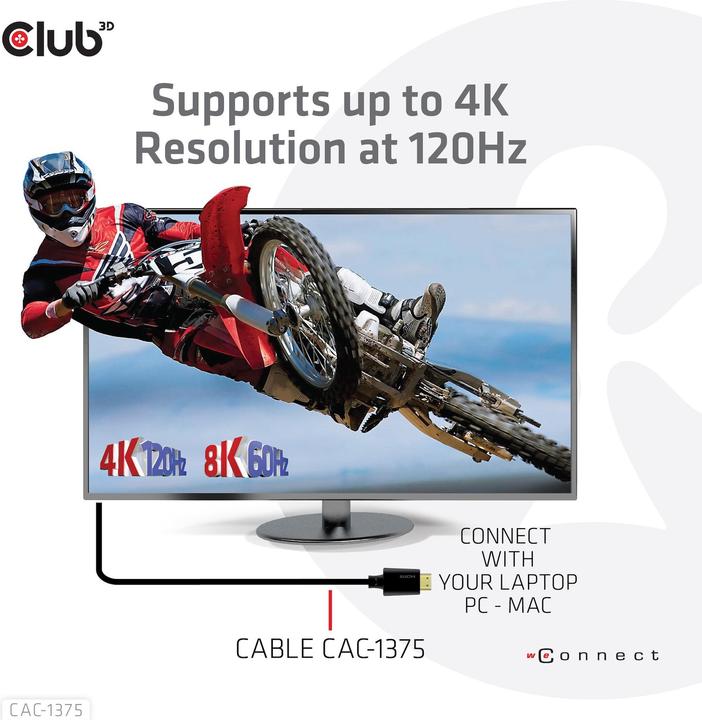 Immagine prodotto Club 3D HDMI (tipo A) - HDMI (tipo A) (5 m, HDMI, 2.1)
