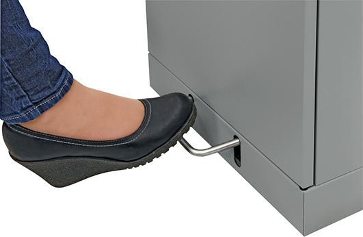 Actual product image kaiserkraft Recyclable waste collector system, foot-operated access flap (120 l)