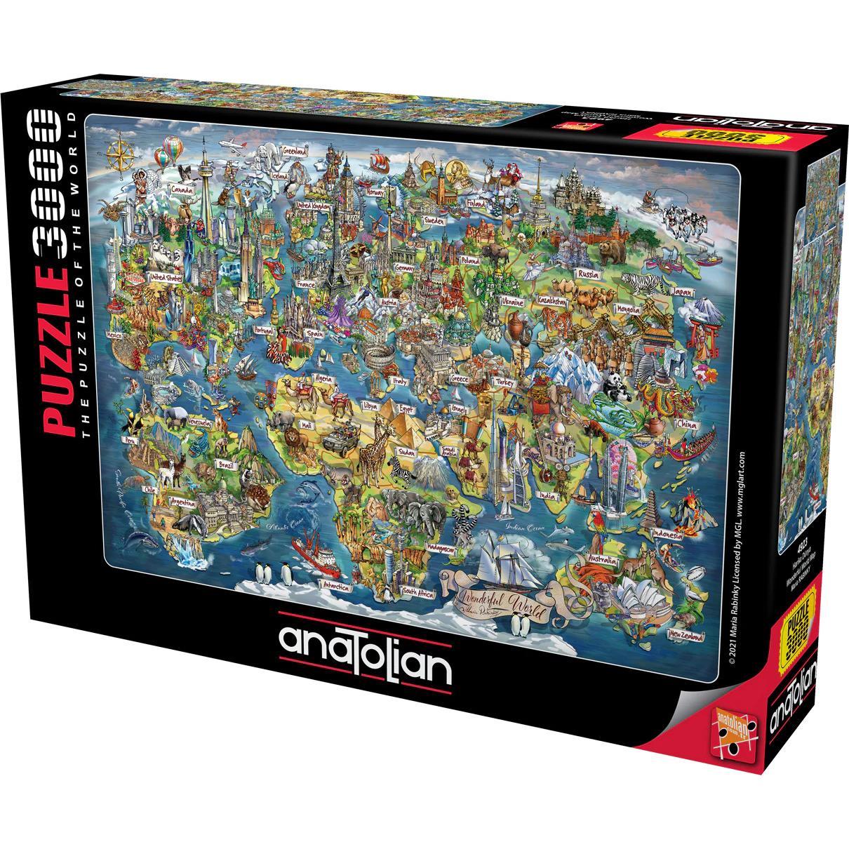 Anatolian 4923 puzzle 3000 pcs. The monuments of the World (3000 Teile)
