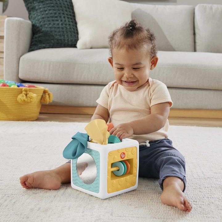 Actual product image Fisher-Price Tissue Fun Activity Cube (German)