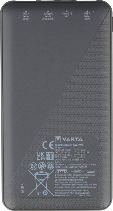 Produktbild Varta Energy (10000 mAh, 15 W, 37 Wh)