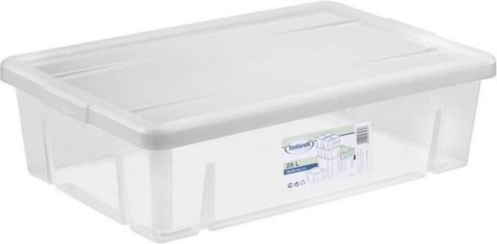 Tontarelli Storage bin with lid 28 l Transparent (59 x 39 x 16.5 cm) (0) (39 cm, 28 l)