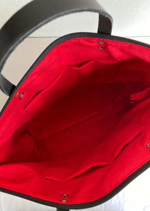 Produktbild Only-Bags.Store Gewachste Canvas-Tasche – klein – in Anthrazitgrau – für Männer, für Frauen, Unisex-Tasche