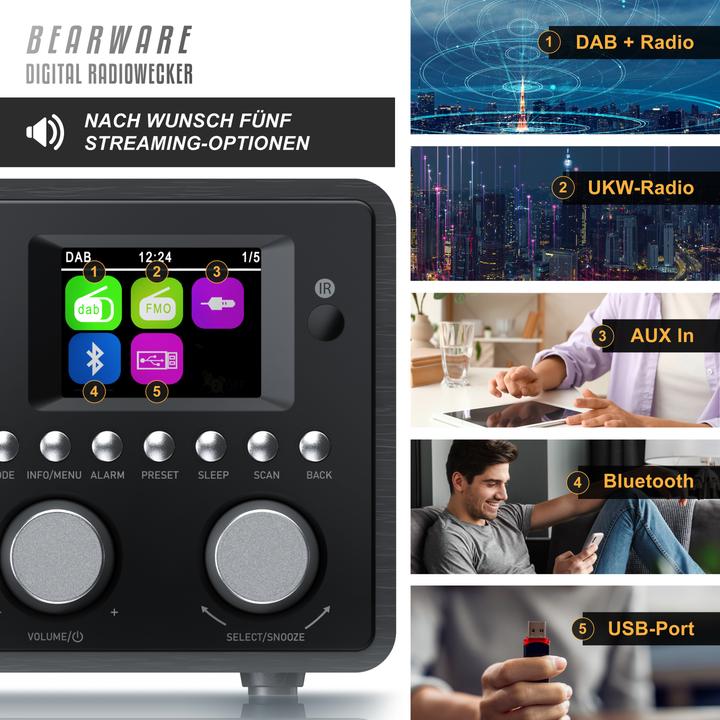 Produktbild Bearware Radiowecker DAB+