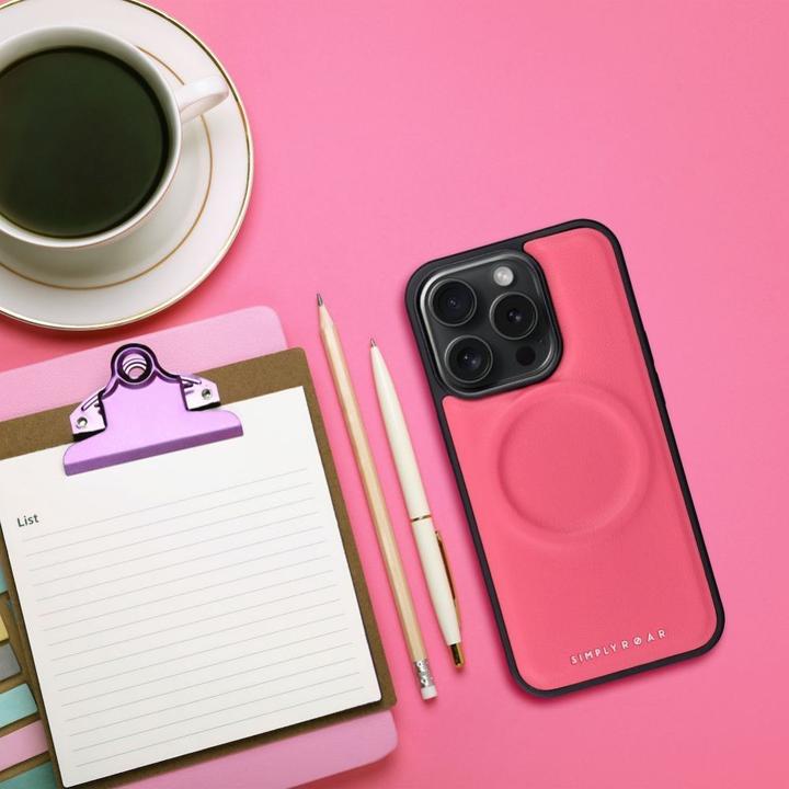 Actual product image Roar Back panel cover case MAG MORNING for IPHONE 12 hot pink (Apple iPhone 12)