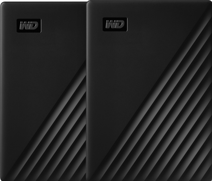 Actual product image WD My Passport 2TB Black - Duo pack (2 TB)