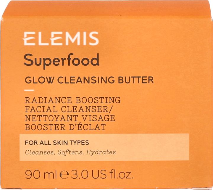 Actual product image Elemis Superfood AHA Glow Cleansing Butter (Facial cleansing wipes, 90 ml)
