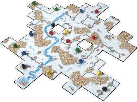 Actual product image Hans im Glück HIGD0508 - Carcassonne Winter Edition V3.0 (German)