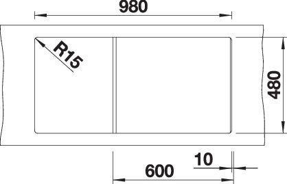 Image du produit Blanco Zia XL 6 S (60 cm, 50 cm)