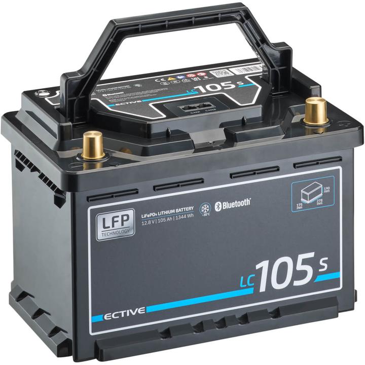 Produktbild Ective LC 105s LT | 105Ah Versorgungsbatterie mit Heizung (12 V, 105 Ah)
