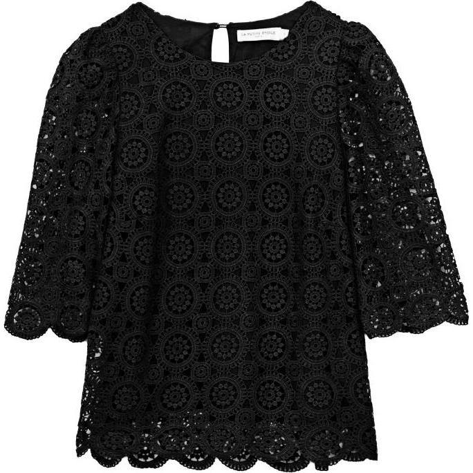 La Petite Étoile, Damen, Bluse, damen-top loriny, Schwarz, (36)