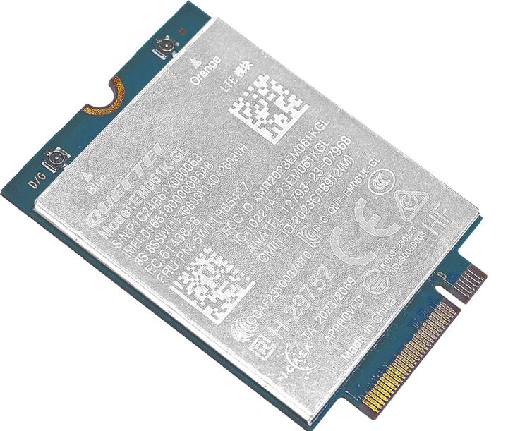 Image du produit Lenovo ThinkPad Quectel EM061K-GL LTE-A CAT6 M.2 LTE WWAN Module f/ T14/T14s/X13 G5 / T16 G3 / L13/L
