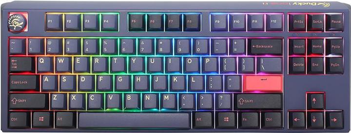 Actual product image Ducky One 3 Cosmic Blue TKL Gaming Keyboard, RGB LED - MX-Red (DE, Cable)