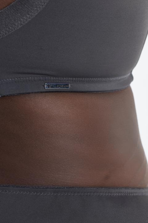 Actual product image Ulla Popken Satin Trim Wirefree Stretch Microfiber Wellness Bra (85 C)