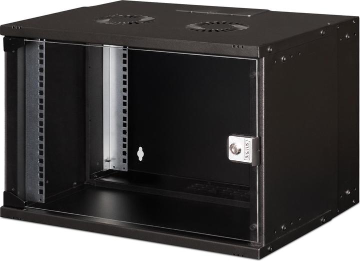 Produktbild Digitus 19" 7HE Wandgehäuse, SOHO PRO 370 x 540 x 400 mm, schwarz (7 HE, 19 Zoll Rack)