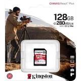 Productafbeelding Kingston Canvas React Plus V60 (128 GB, SDXC, U3, UHS-II)
