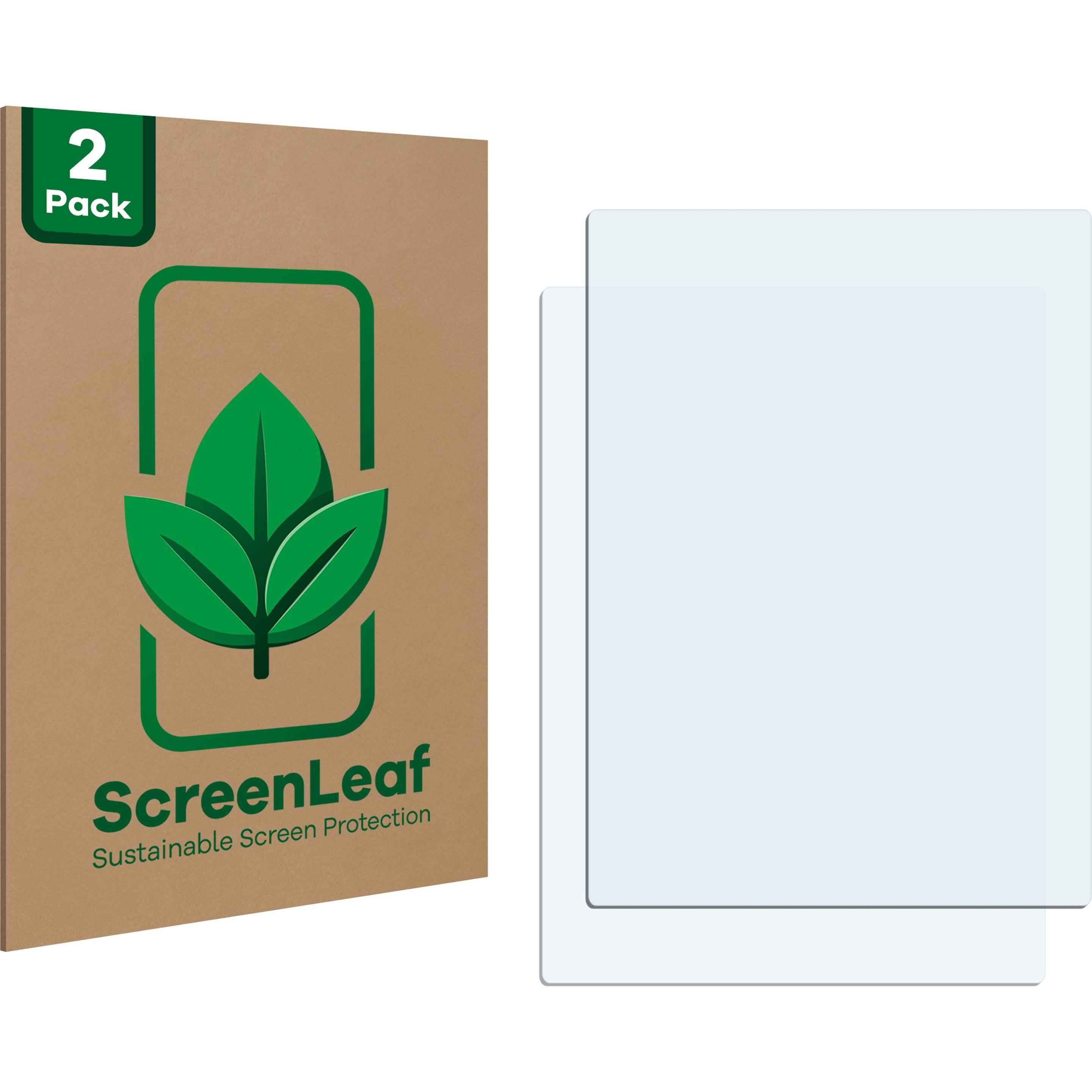 ScreenLeaf Schutzfolie nachhaltiger Displayschutz Displayschutzfolie Folie Klar Transparent (2 Stück, Universal), Smartp...