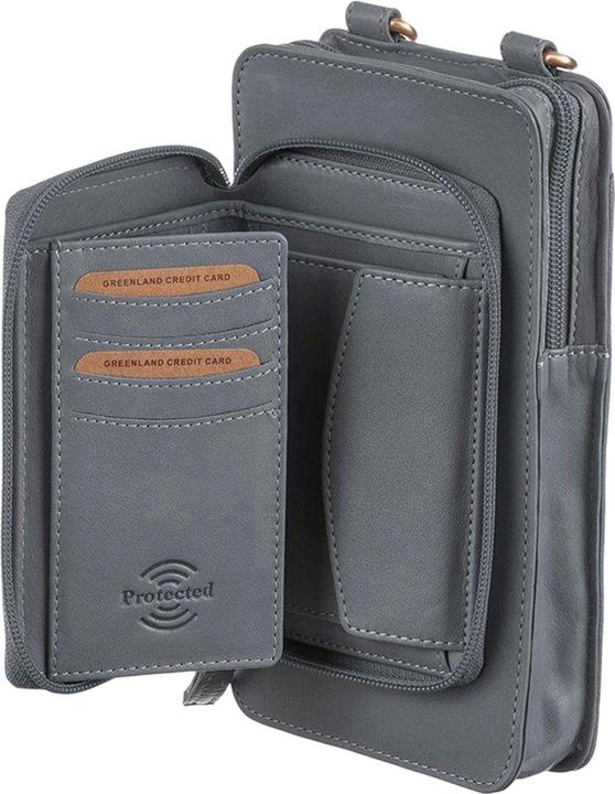 Image du produit Greenland Nature Nature Soft Handy Bag Porte-monnaie en cuir 11 cm