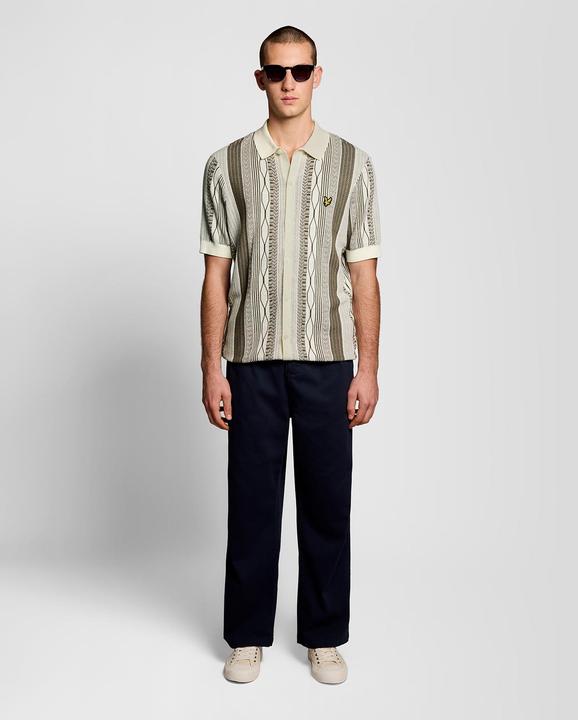 Produktbild Lyle and Scott Jacquard-Brocade-Strickhemd (XL)