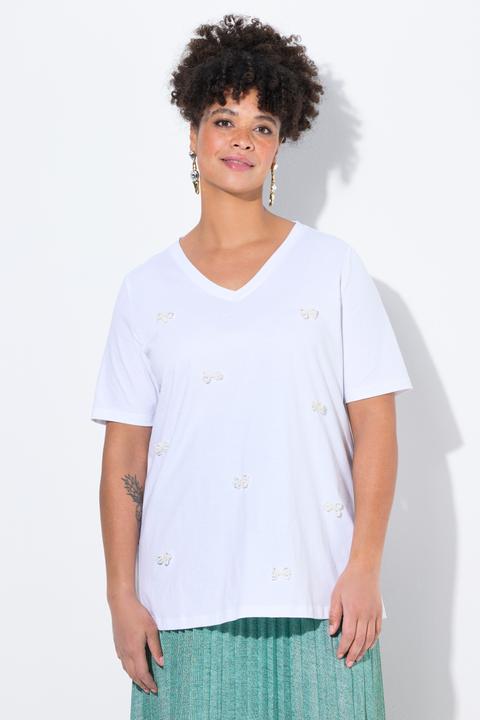 Produktbild Miamoda T-Shirt, A-Linie, Schleifen aus Zierperlen (48)